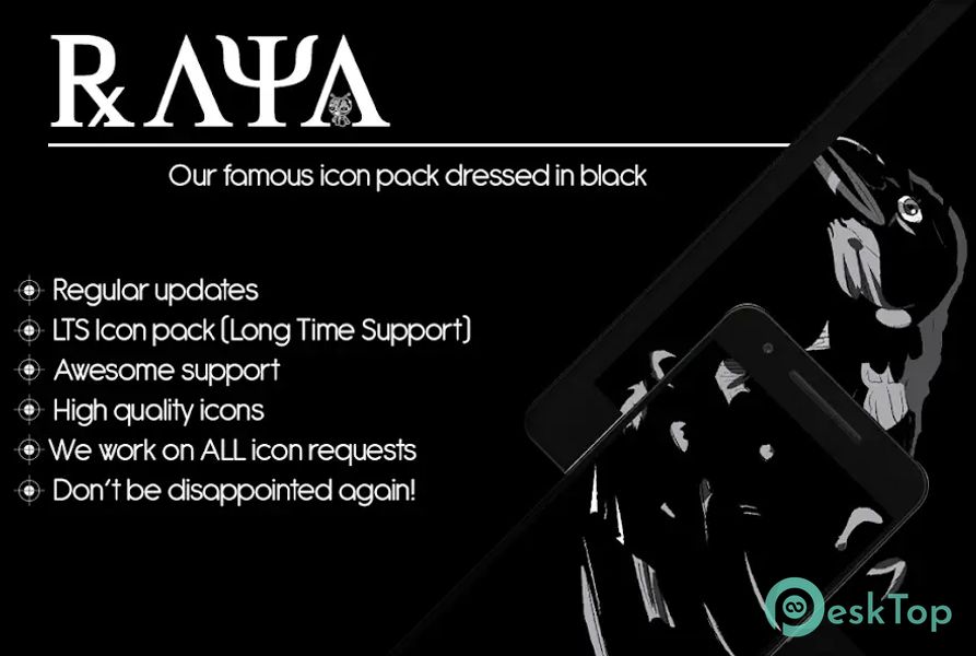 Raya Black Icon Pack 219.0 APK MOD تحميل مجاني كامل