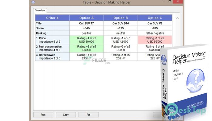 تحميل برنامج Infonautics Decision Making Helper 1.34 برابط مباشر