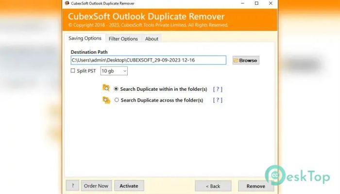 Descargar CubexSoft Outlook Duplicate Remover 1.0 Completo Activado Gratis