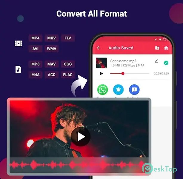 Video to MP3 - Video to Audio 3.0.0.192 APK MOD Unlocked (Full) Free Download