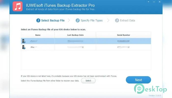 Скачать IUWEsoft iTunes Backup Extractor Pro 1.0 полная версия активирована бесплатно