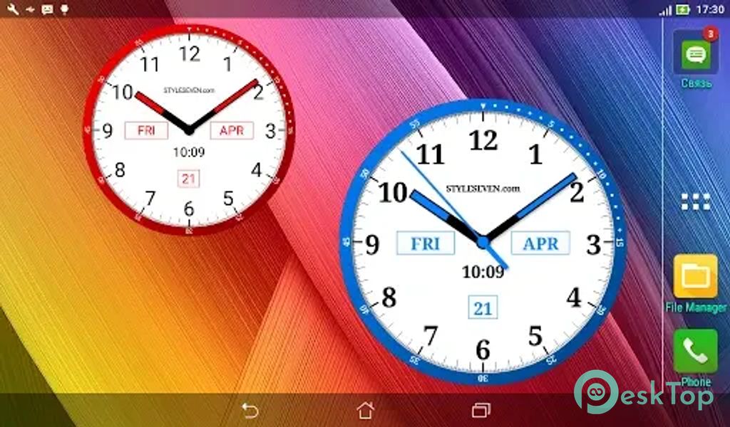Color Analog Clock-7 v4.0 APK MOD Tam Ücretsiz İndir