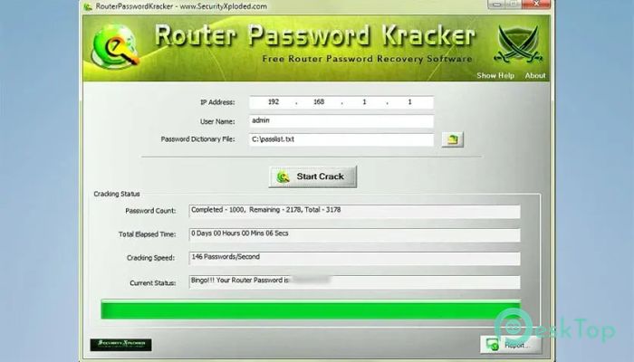 Router Password Kracker 8.0 Tam Sürüm Aktif Edilmiş Ücretsiz İndir