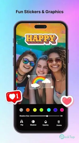 Typic: Text & Sticker on Photo