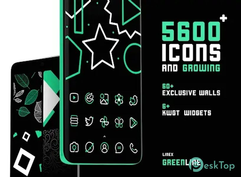 GreenLine Icon Pack - LineX 5.7 APK MOD フル無料ダウンロード
