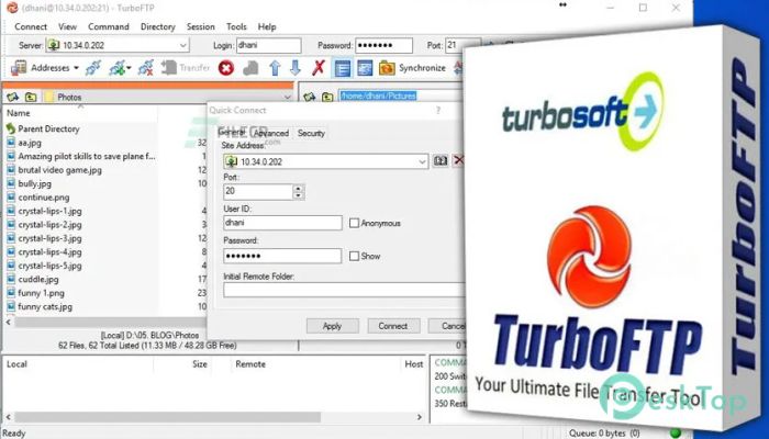  تحميل برنامج TurboFTP Lite  6.98.1307 برابط مباشر