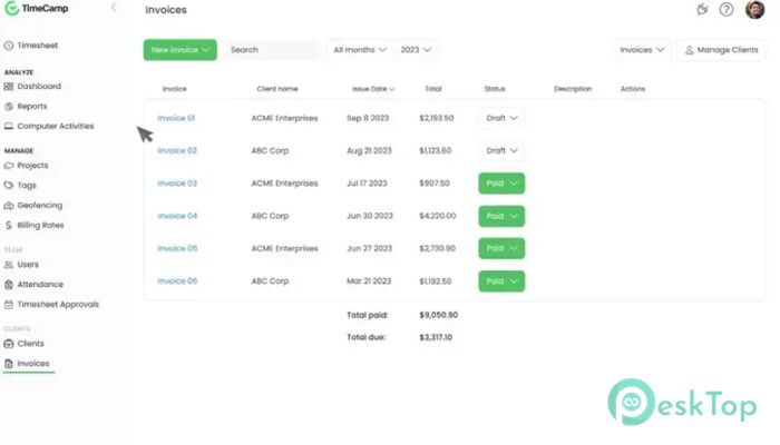 TimeCamp  1.10.3 完全アクティベート版を無料でダウンロード