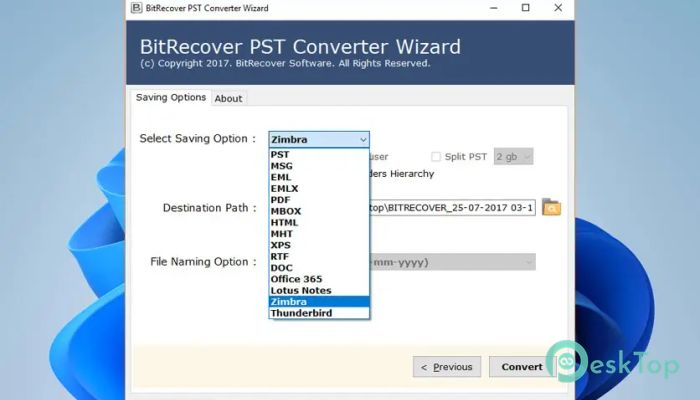 BitRecover PST to Zimbra Wizard 15.0 完全アクティベート版を無料でダウンロード