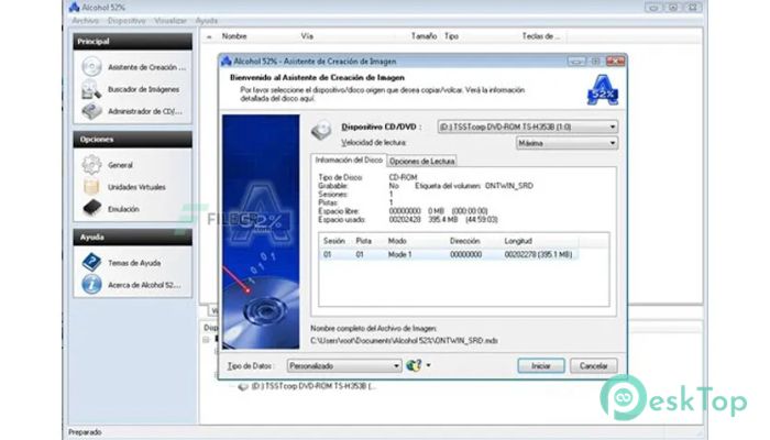 Descargar Alcohol 52% v2.1.1 Build 2201 Completo Activado Gratis