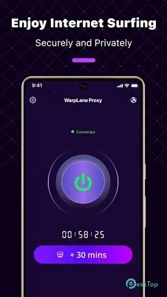 WarpLane Proxy -No Log Privacy 1.2.1 APK MOD تحميل مجاني كامل
