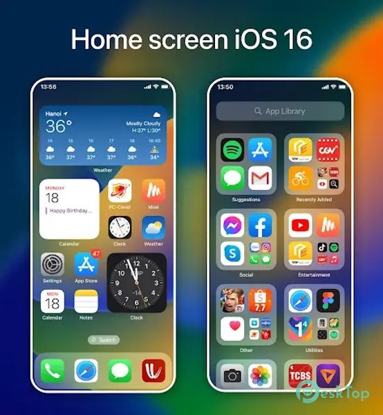 Launcher OS17 - iLauncher 2.0.0 APK MOD Tam Ücretsiz İndir