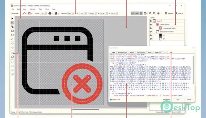 下载 Axialis IconVectors Pro  1.10 免费完整激活版