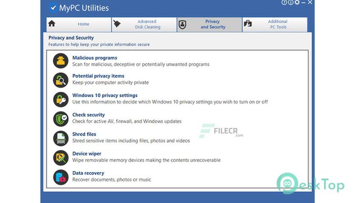  تحميل برنامج MyPC Utilities 8.0.0.1 برابط مباشر