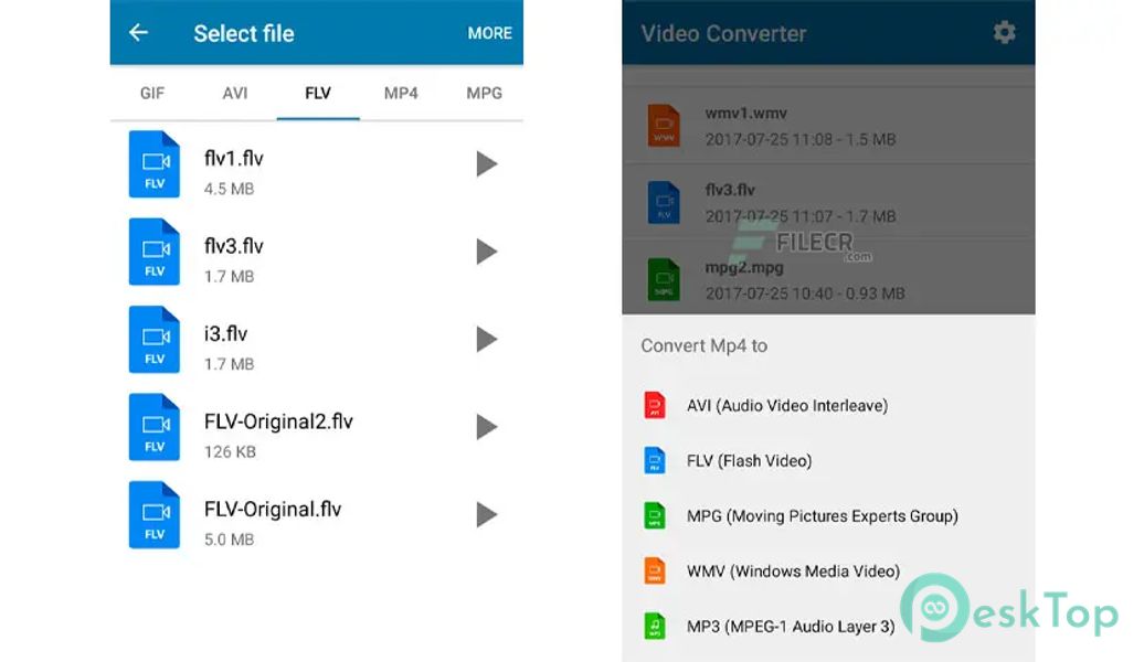 Video Converter – MP3 AVI MPEG GIF FLV WMV MP4 v48.0 APK MOD Tam Ücretsiz İndir