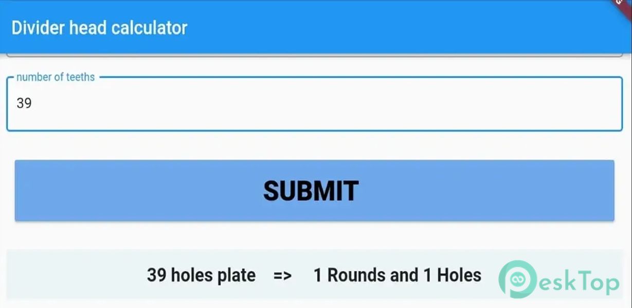 Dividing Head Calculator 1.0.8 APK MOD 完整免费下载