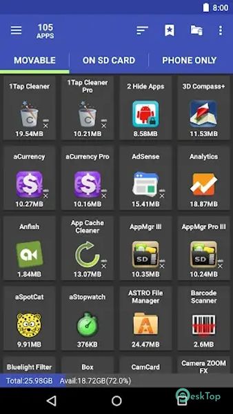 AppMgr Pro III (App 2 SD) 5.74 APK MOD Tam Ücretsiz İndir