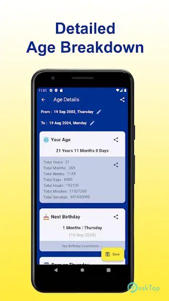 Age Calculator: Date of Birth 2.5.27 APK MOD Tam Ücretsiz İndir