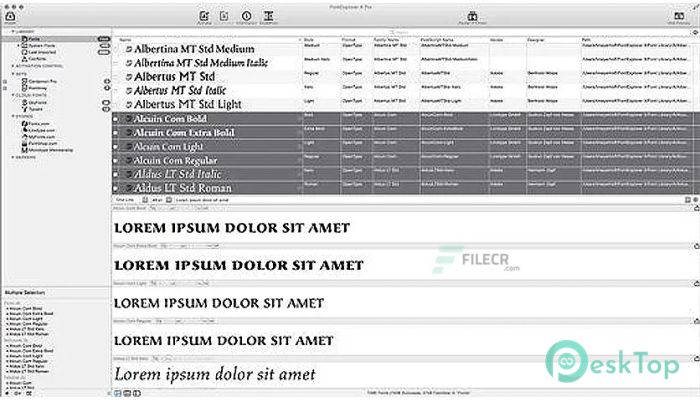 FontExplorer X Pro  7.3.0 Mac İçin Ücretsiz İndir