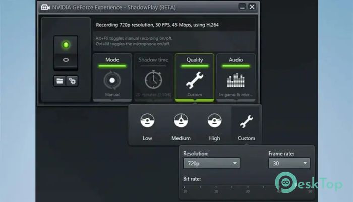 Descargar Nvidia ShadowPlay 3.28.0.417 Completo Activado Gratis