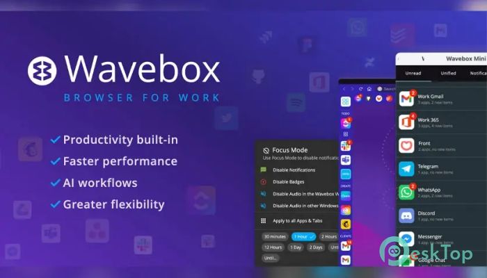 Wavebox Browser  10.126.22.2 Tam Sürüm Aktif Edilmiş Ücretsiz İndir