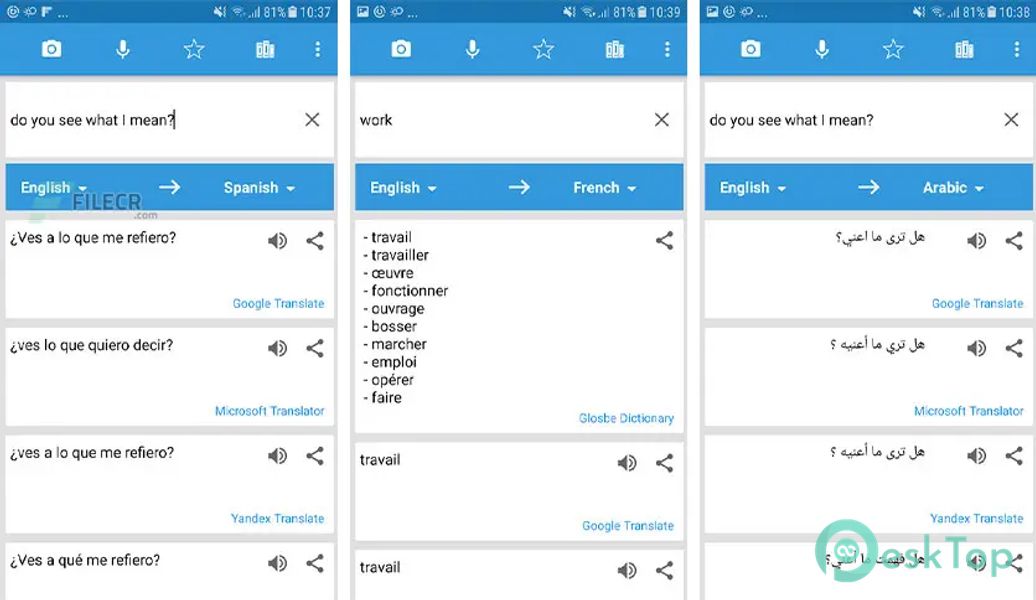 Translate Box - multiple trans