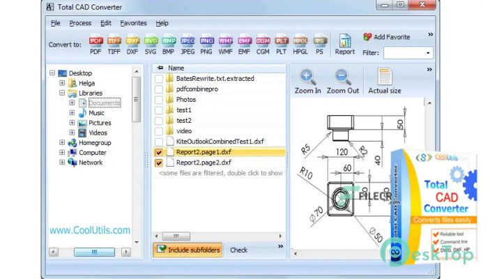 Télécharger CoolUtils Total CAD Converter 3.1.0.212 Gratuitement Activé Complètement